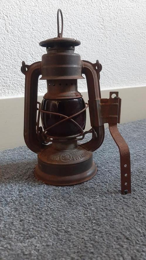 Stormlamp fietslamp achterlicht, Antiek en Kunst, Antiek | Lampen, Ophalen of Verzenden