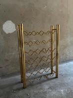 Messing wijnrek, Huis en Inrichting, Woonaccessoires | Wijnrekken, Ophalen, 15 tot 25 flessen, Zo goed als nieuw, Metaal