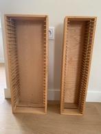 Houten CD & DVD Rek - Set van 2, Huis en Inrichting, Ophalen, Gebruikt, 25 tot 75 discs, Hout