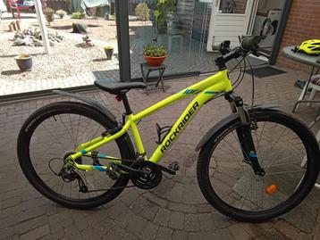 Rockrider st 100. 27'5 inch 21 versnel maat S. geel zgan 🚴 beschikbaar voor biedingen
