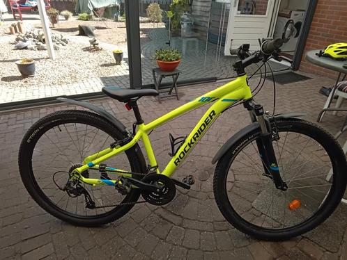 Rockrider st 100. 27'5 inch 21 versnel maat S. geel zgan 🚴, Fietsen en Brommers, Fietsen | Mountainbikes en ATB, Zo goed als nieuw