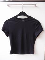 Mooie Shein meisjes dames crop top hemdje shirt maat XS, Zwart, Ophalen of Verzenden, Zo goed als nieuw, Korte mouw
