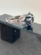 Zilveren Roos ring, Sieraden, Tassen en Uiterlijk, Ringen, Ophalen of Verzenden, Zo goed als nieuw, Zilver, Dame