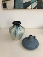 2 Art Deco keramiek vaas blauw W. Germany B.31. Belgium 2229, Antiek en Kunst, Ophalen of Verzenden