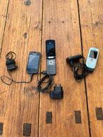 3 gsm’s met opladers, Telecommunicatie, Mobiele telefoons | Overige merken, Ophalen of Verzenden, Gebruikt