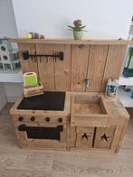 Fantastisch steigerhouten speelkeukentje, Kinderen en Baby's, Ophalen, Zo goed als nieuw
