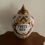 Antieke tabaks pot Porto Rico Delfts blauw, Antiek en Kunst, Antiek | Keramiek en Aardewerk, Ophalen of Verzenden