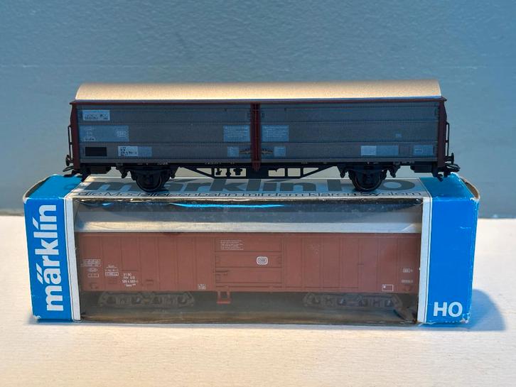 Märklin  goederenwagons 4460 en 4734 van de DB, Hobby en Vrije tijd, Modeltreinen | H0, Zo goed als nieuw, Wagon, Wisselstroom