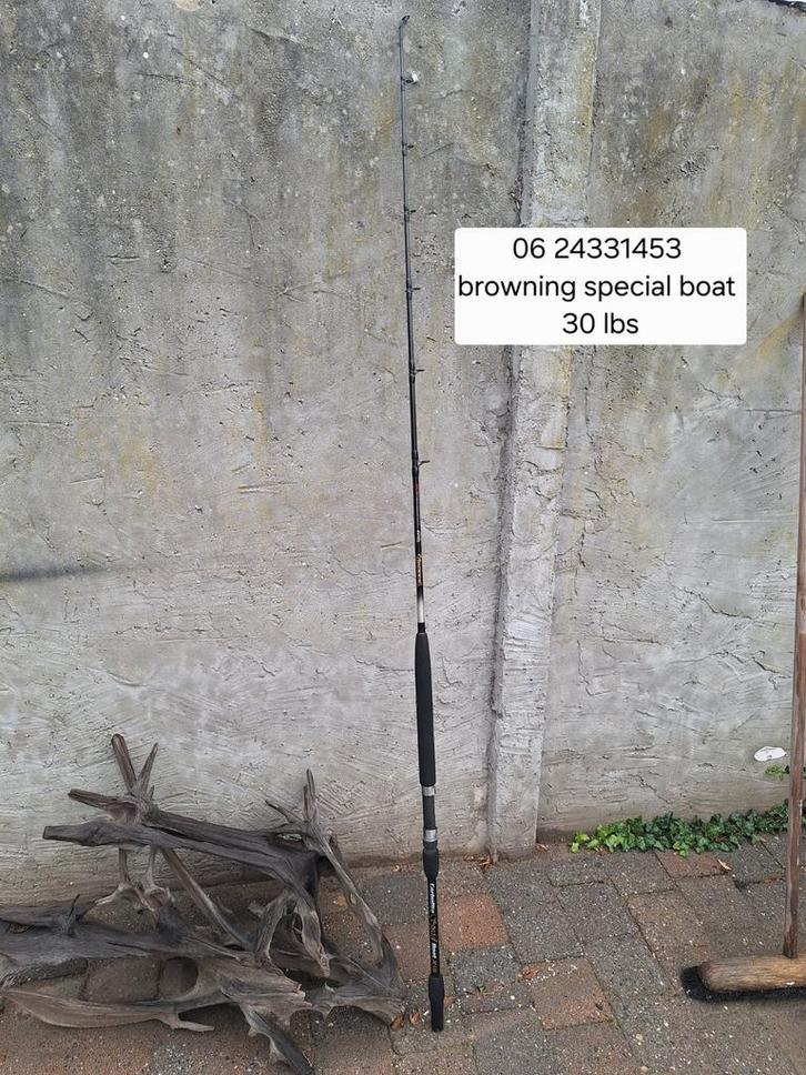 Browning special boat 30lbs pracht stok, Watersport en Boten, Hengelsport | Algemeen, Zo goed als nieuw, Werphengel, Ophalen