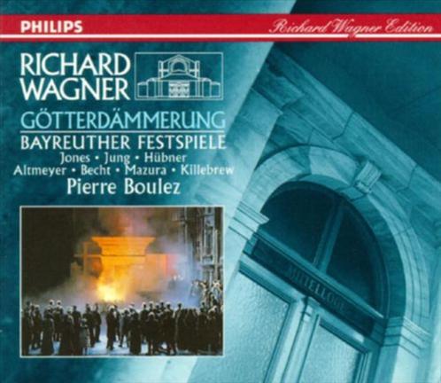 WAGNER Gotterdammerung Bayreuther Festspiele BOULEZ 4cd box, Cd's en Dvd's, Cd's | Klassiek, Opera of Operette, Romantiek, Met libretto