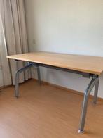 Grenen Bureau ma 11 augustus gratis af te halen, Huis en Inrichting, Bureaus, Ophalen, In hoogte verstelbaar, Gebruikt, Bureau
