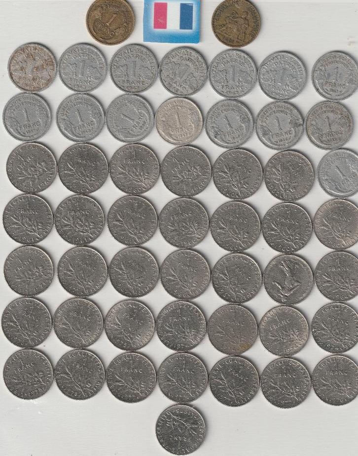 Munten France, Postzegels en Munten, Munten | Europa | Niet-Euromunten, Frankrijk, Verzenden