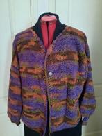 Gehaakt half- lang vest met pofmouw, Ophalen of Verzenden, Nieuw, Maat 46/48 (XL) of groter, Paars