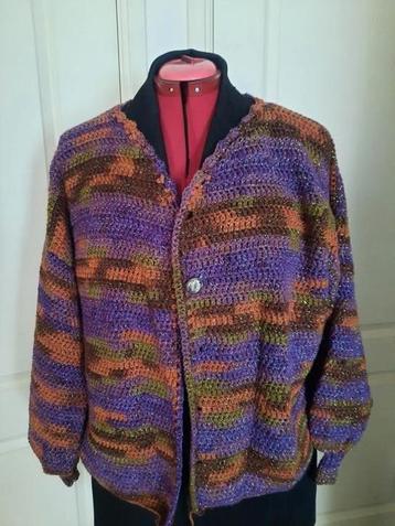 Gehaakt half- lang vest met pofmouw beschikbaar voor biedingen