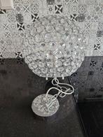Kristallen bol hanglamp, Huis en Inrichting, Lampen | Hanglampen, Ophalen of Verzenden, Zo goed als nieuw, Glas, Modern