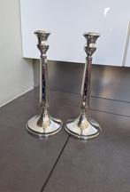 2 zilveren kandelaars Judaica Shabbat (hoogte 26,5 cm), Ophalen of Verzenden, Zilver