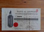 Aandeel Bank of Bengal - India - Bombay - 1884, Ophalen of Verzenden, Voor 1920, Aandeel