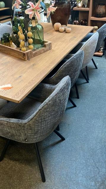 Eetkamerstoelen Clint stof H&H  beschikbaar voor biedingen