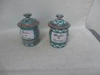 2x Robert Picault /Vallauris, Frankrijk  voorraadpotten "50