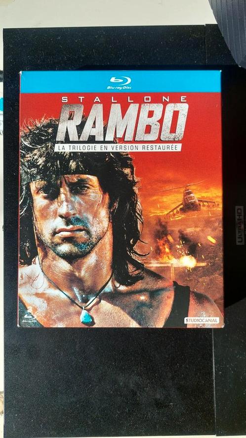 Rambo Trilogy Blu-ray - Import Regio B, Cd's en Dvd's, Blu-ray, Zo goed als nieuw, Actie, Boxset, Ophalen of Verzenden