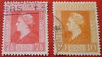 Nederland - Koningin Wilhelmina - 7,5 en 10 Cent, Postzegels en Munten, Postzegels | Nederland, Verzenden, Gestempeld