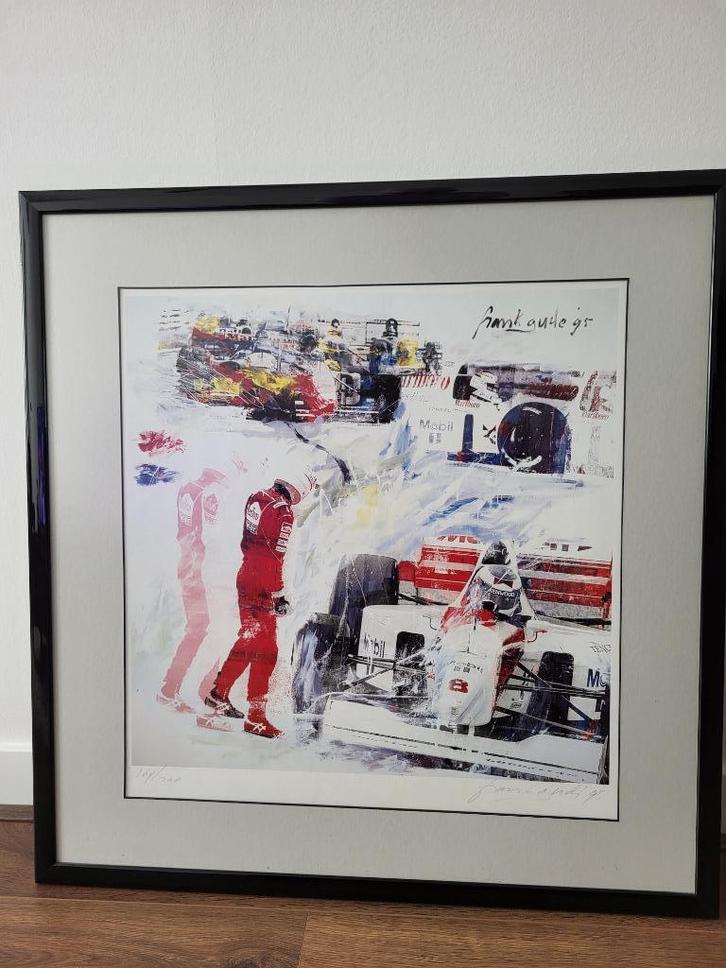 Zeefdruk Frank Gude " F1 Marlboro / McLaren MP4/10 " (1995), Antiek en Kunst, Kunst | Litho's en Zeefdrukken, Ophalen