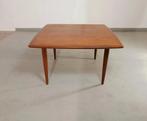 Vintage mid century teakhout salontafel, vierkant, Tweedehands, Tweedehands, Vierkant, 75 cm of meer
