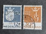 nvph 817 - 818 gestempeld 350jr Universiteit Groningen 1964, Postzegels en Munten, Postzegels | Nederland, Verzenden, Na 1940