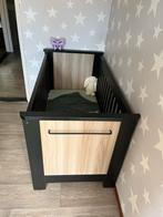 Kidsmill Long Island Babybed Zwart / Oldwood 60 x 120 cm, Ophalen of Verzenden, Zo goed als nieuw, Ledikant