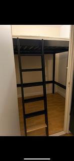 Ikea Tweepersoons hoogslaper zwaart, Ophalen, Zo goed als nieuw