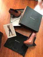 United Nude Abstract pump cognac rugged leather - 37, Pumps, United Nude, Bruin, Nieuw