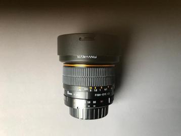 SAMYANG Fish-eye CS lens 8 mm. f/3.5 voor NIKON