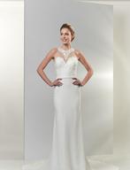 Trouwjurk maat 38/40 gladde rok, Ophalen of Verzenden, Zo goed als nieuw, Wit, Trouwjurk