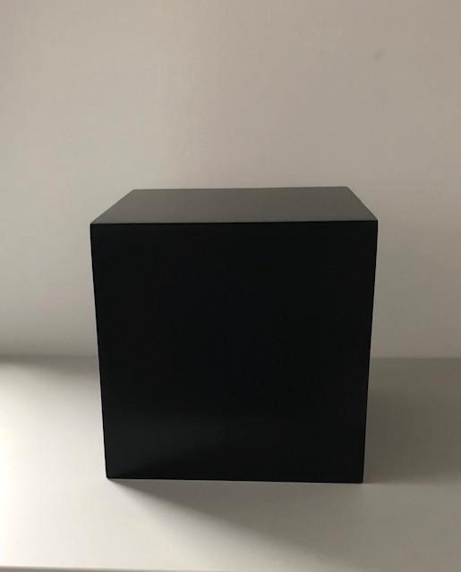 ZWARTE MDF KUBUS | Zuil | Sokkel | Kolom | Console 20x20x20, Huis en Inrichting, Woonaccessoires | Zuilen en Pilaren, Nieuw, Ophalen of Verzenden