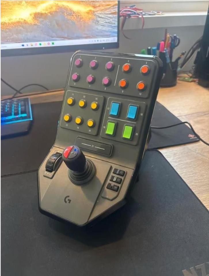 Simtask Farmstick + Heavy Equipment SidePanel - complete set, Computers en Software, Joysticks, Zo goed als nieuw, Ophalen of Verzenden