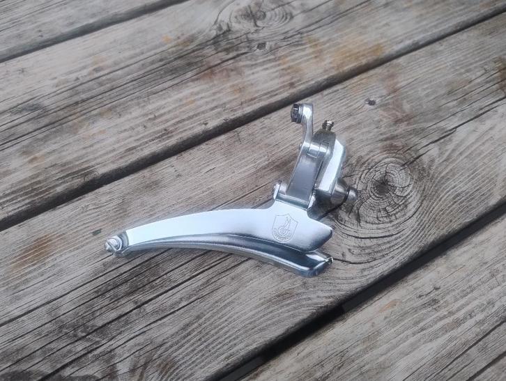 NOS Campagnolo C-Record First Gen Racefiets Voorderailleur, Fietsen en Brommers, Fietsonderdelen, Nieuw, Racefiets, Derailleur of Ketting