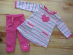 Roze/wit/blauw setje Lief! maat 62-68, Ophalen of Verzenden, Zo goed als nieuw, Meisje, Setje