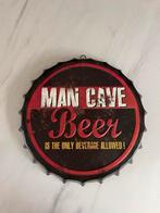 Mancave Metalen Bord - Bier - 40cm, Ophalen of Verzenden, Zo goed als nieuw