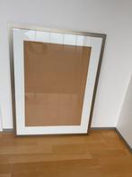 Mooie grote lijst; geborsteld aluminium 117,5 x 90,5 cm, Huis en Inrichting, Woonaccessoires | Lijsten, Ophalen, Zo goed als nieuw