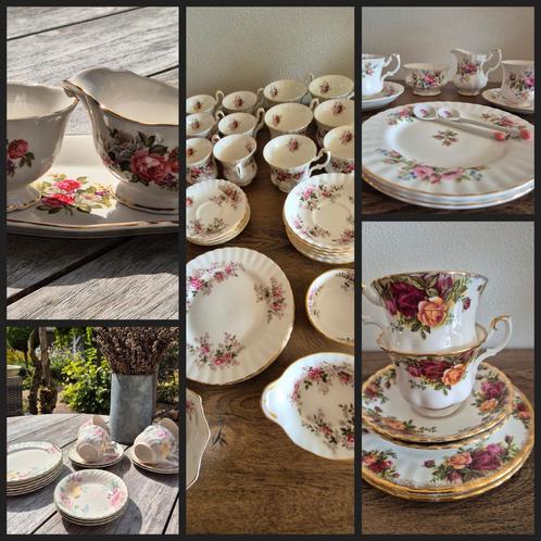 Verschillende Royal Albert en andere kopjes, Antiek en Kunst, Antiek | Servies los, Ophalen of Verzenden