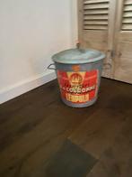 Oude vintage vuilnisemmer, Huis en Inrichting, Woonaccessoires | Prullenbakken, Minder dan 10 liter, Ophalen of Verzenden, Metaal
