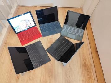 partii 5x Microsoft Surface Pro Incl. Adapter & toetsenbord  beschikbaar voor biedingen
