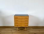 Ladekast Vintage 1960, mooi  strak tijdloos design, Gebruikt, Verzenden, Midcentury sixties seventies, 50 tot 100 cm