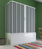 cabine vouwdeur boven bad 3 zijden acryl centrale opening, Ophalen of Verzenden, Nieuw, Bad