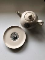 Aardewerk Koffiepotje met Bordje, Gebruikt, Overige typen, Ophalen of Verzenden, Overige stijlen