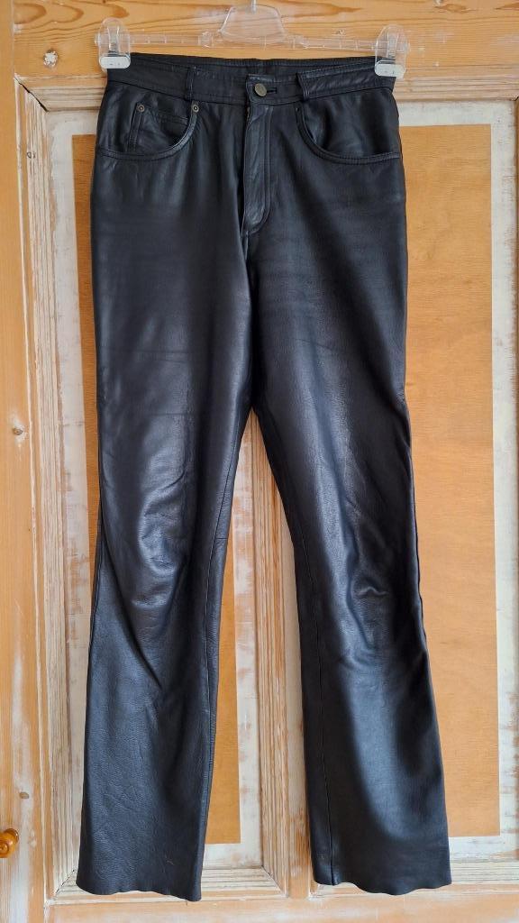 Leren damesbroek  NIEUW, Kleding | Dames, Broeken en Pantalons, Nieuw, Maat 38/40 (M), Zwart, Lang, Ophalen of Verzenden