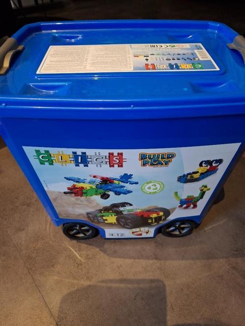 Clics 612 stukjes blauwe rolbox (2 boxen) - 25 - in - 1, Kinderen en Baby's, Speelgoed | Bouwstenen, Gebruikt, Overige merken