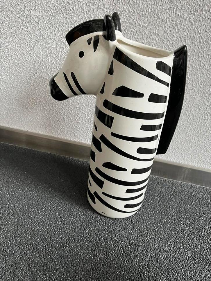 Zebra dier bloemen decoratie vaas design, Huis en Inrichting, Woonaccessoires | Vazen, Nieuw, Overige kleuren, Minder dan 50 cm
