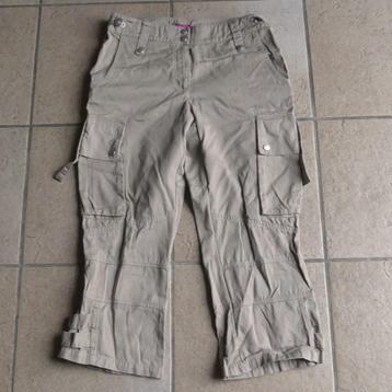 For Women dames broek 3/4 broek capri camel bruin maat 40 beschikbaar voor biedingen