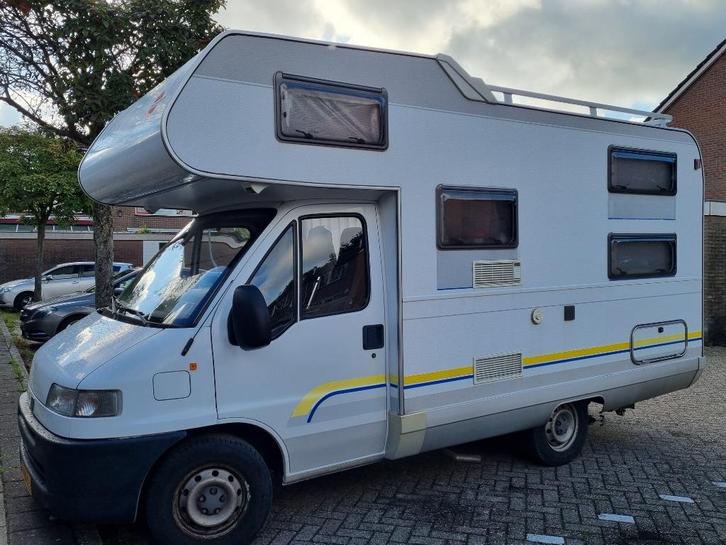 Fiat ducato camper met stapelbed, Caravans en Kamperen, Campers, Particulier, tot en met 5, Alkoof, Bürstner, Fiat, Diesel, Handgeschakeld